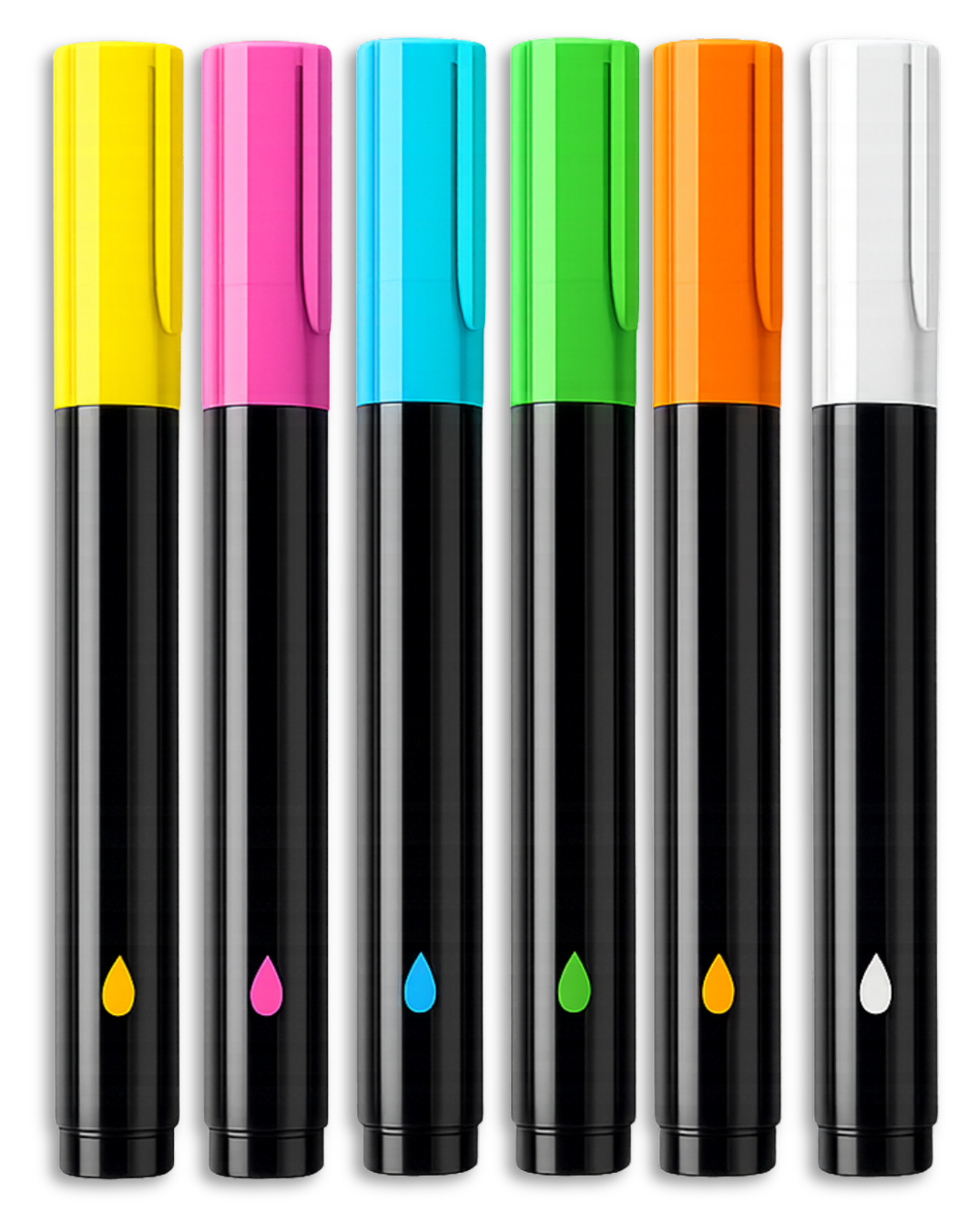 6 washable color markers