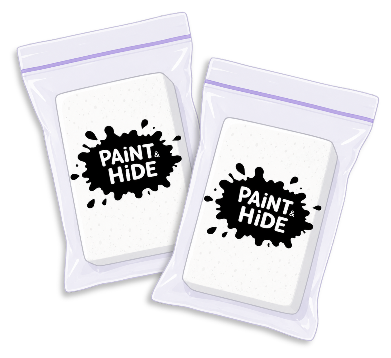 2 melamine sponges for erasing marker